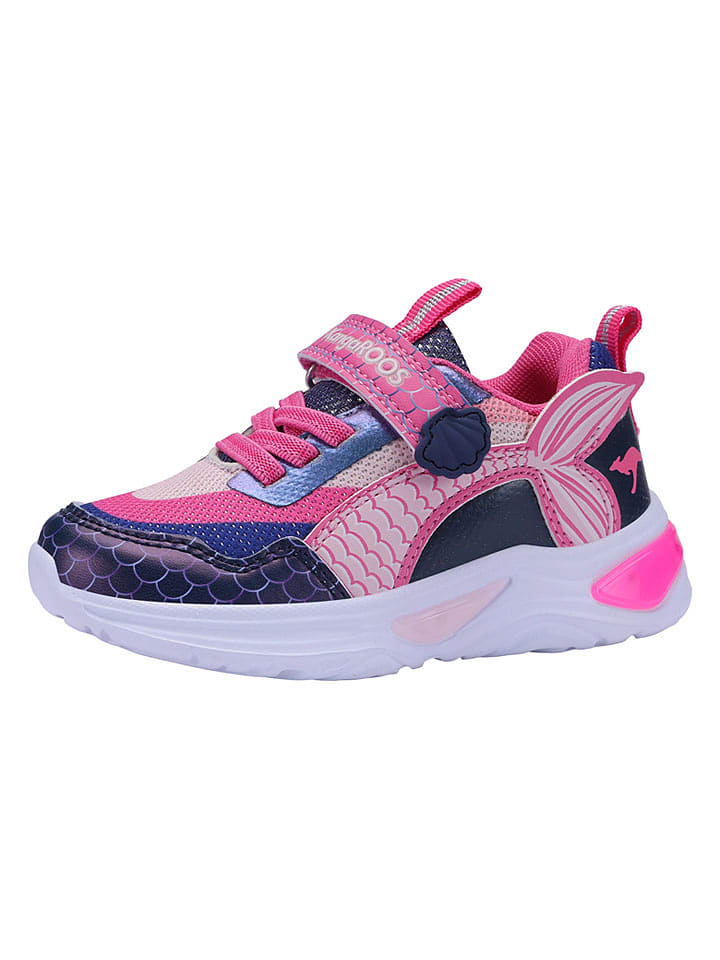 Kangaroos Sneakers "K-SLG Bora EV" in Dunkelblau/ Pink - 34% | Größe 27 | Babysneakers