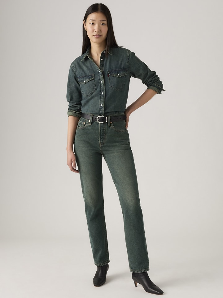 Levi's Jeans "501" - Mom fit - in Blau - 49% | Größe W27/L32 | Damenjeans