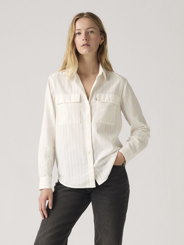 Levis Hemd in Creme - 59% | Größe XL | Damen-blusen