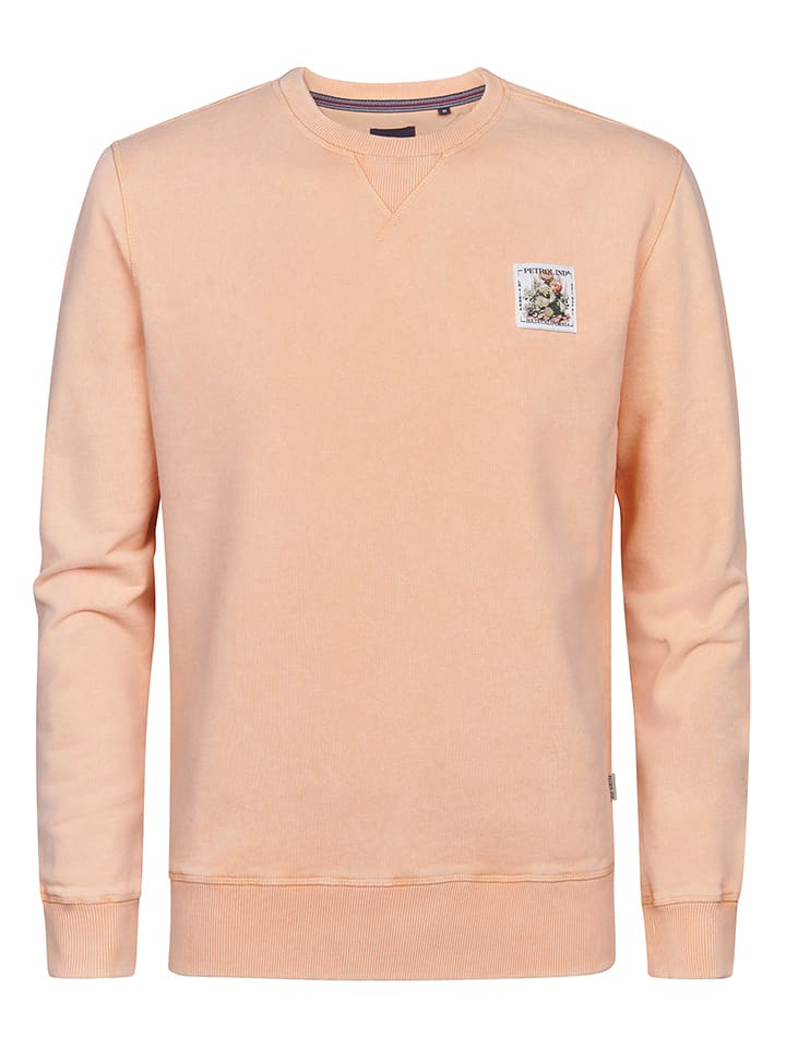 Petrol Industries Sweatshirt in Apricot - 52% | Größe 3XL | Herren-plussize