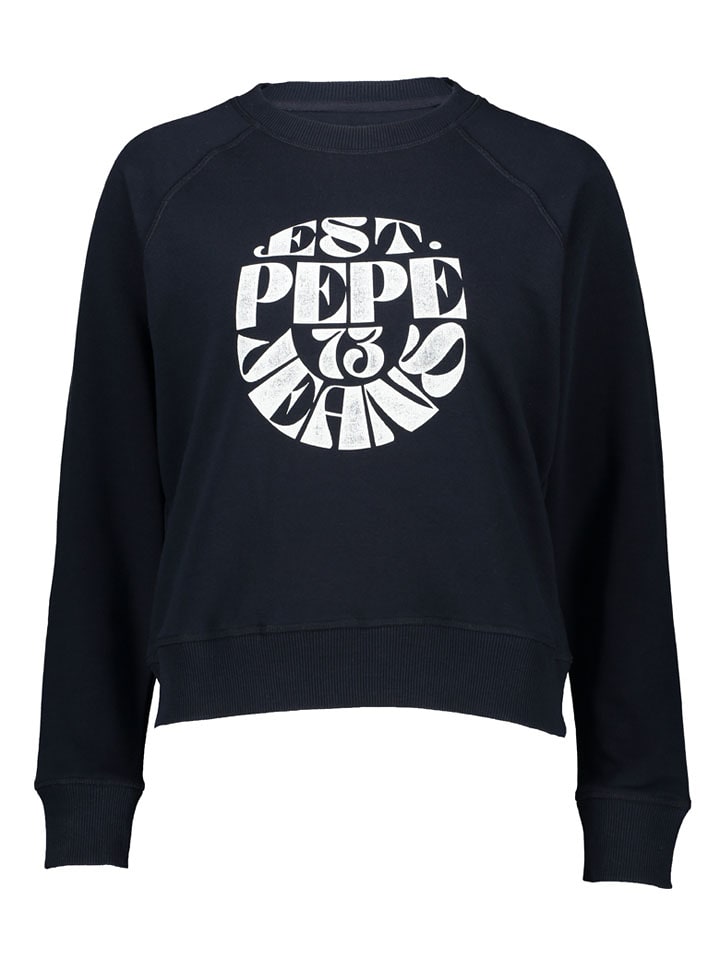 Pepe Jeans Pullover "Elena" in Schwarz/ Weiß - 54% | Größe L | Damen-pullover-cardigans