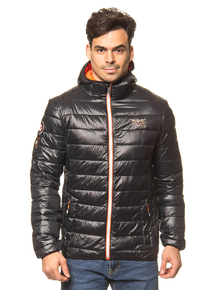Harry Kayn Winterjacke "Comain" in Schwarz - 71% | Größe XL | Herren-plussize