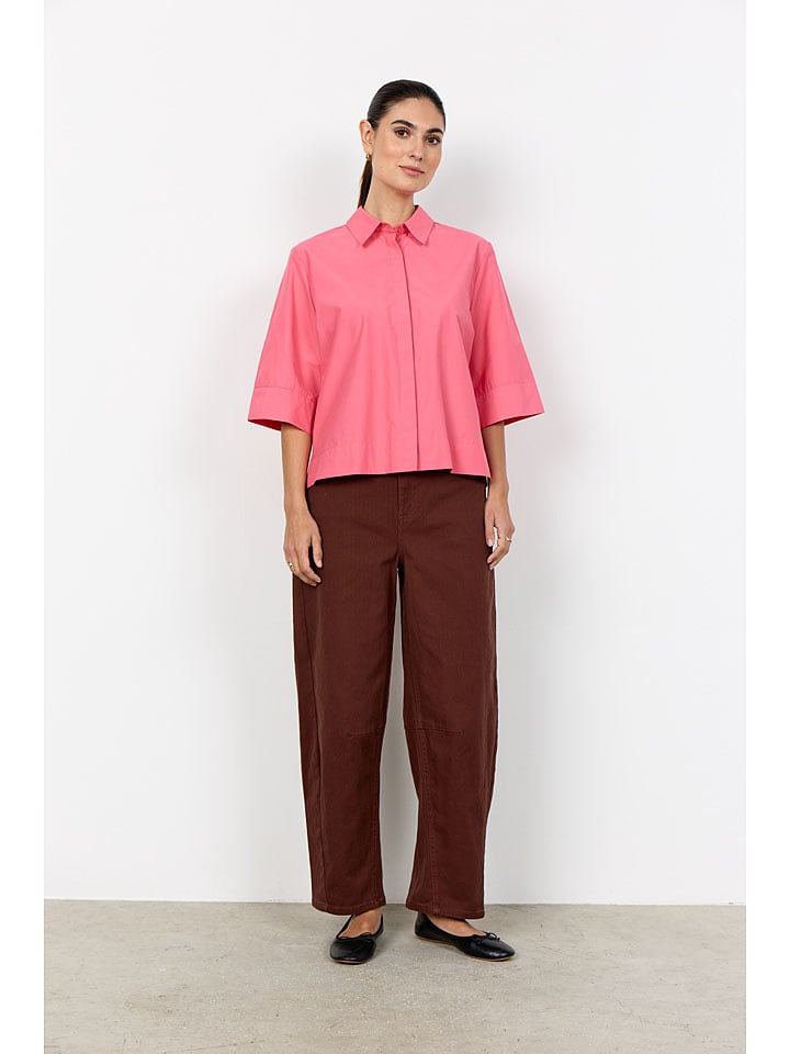soyaconcept Bluse "Netti" in Pink - 56% | Größe XL | Damen-blusen