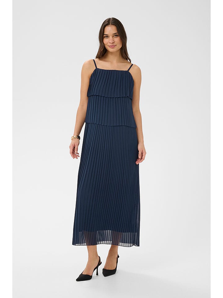 Kaffe Kleid in Dunkelblau - 49% | Größe 38 | Damen-kleider