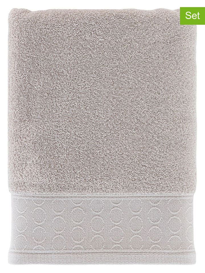Egeria 3er-Set: Gästehandtücher "Cycle" in Beige - 41% | Größe 30x50 cm | Badtextilien