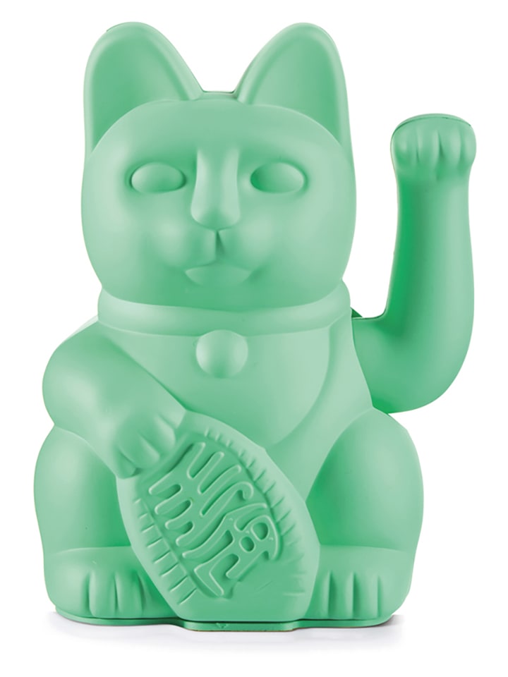 Donkey Winkekatze "Lucky Cat" in Grün - (H)15 cm - onesize