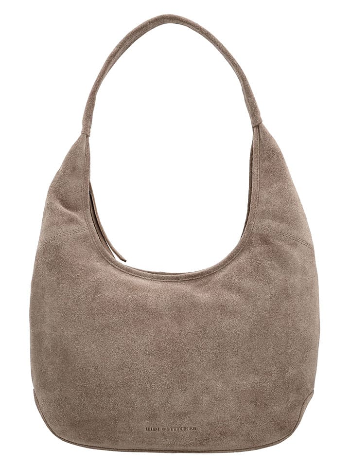 HIDE & STITCHES Leder-Shopper "Brazos" in Taupe - (B)42 x (H)40 x (T)10 cm - 63% | Damen-taschen