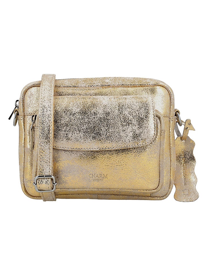 Charm Schultertasche "South Hill" in Gold - (B)21 x (H)16 x (T)6 cm - 66% | Damen-taschen