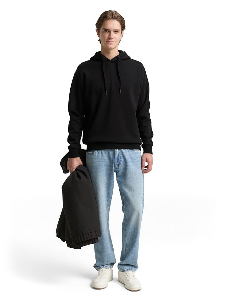 Tom Tailor Hoodie in Schwarz - 66% | Größe M | Herren-sweatshirts-jacken