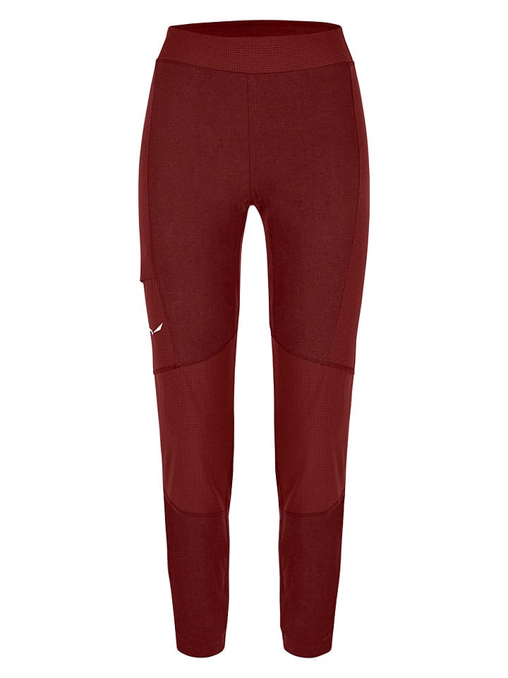 Salewa Funktionsleggings "Alpine Hemp" in Bordeaux - 64% | Größe 36 | Damen-sporthosen