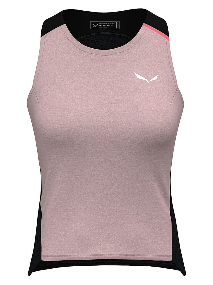 Salewa Fahrradtop "Vento Merino" in Rosa/ Schwarz - 57% | Größe 34 | Damen-outdoor-tops-shirts