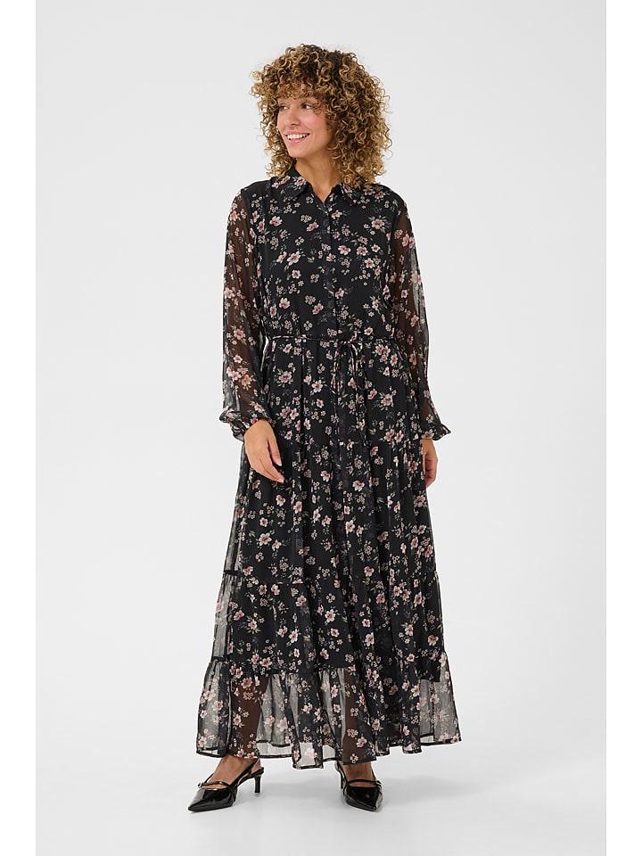 Cream Kleid in Schwarz/ Rosa - 62% | Größe 46 | Damen-kleider