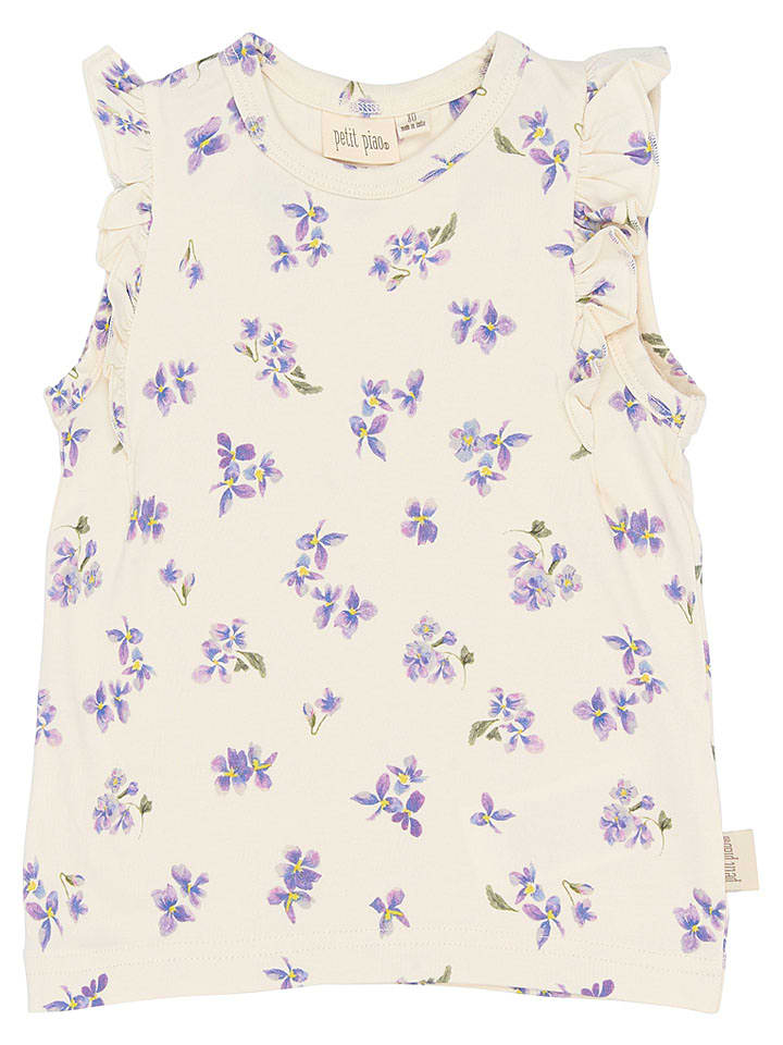 Petit Piao Top in Creme - 34% | Größe 86 | Baby-shirts