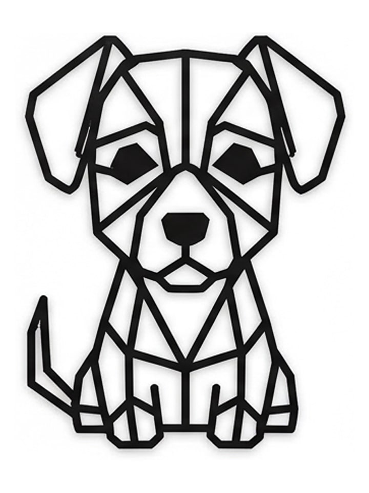 Woody Kids Wanddekoration in Schwarz - (B)33 x (H)25 cm - 66% | Wanddekoration