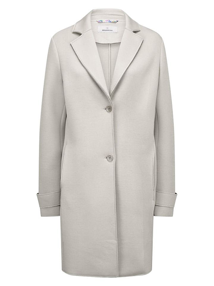 Milestone Übergangsmantel "Renee" in Creme - 78% | Größe 42 | Damenjacken