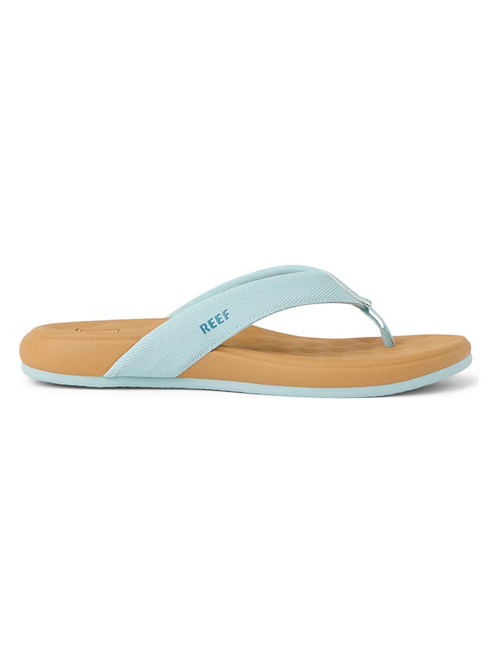 Reef Zehentrenner "Cushion Melody" in Hellblau/ Hellbraun - 17% | Größe 40 | Damen-sandalen