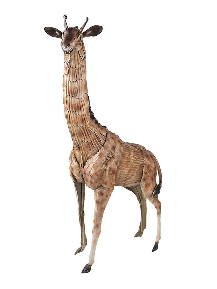Clayre & Eef Dekofigur "Giraffe" in Hellbraun - (B)37 x (H)59 x (T)14 cm - 91% | Dekofiguren