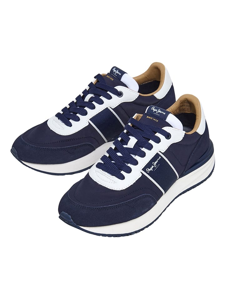 Pepe Jeans FOOTWEAR Sneakers "Buster Club" in Dunkelblau - 61% | Größe 45 | Herrensneakers