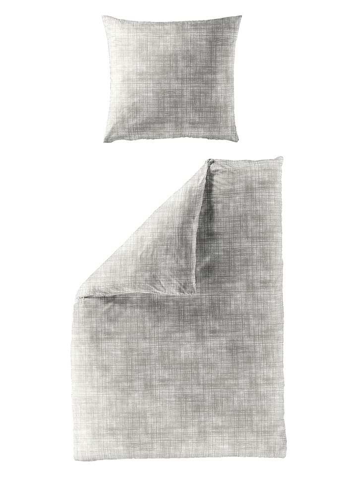 Bierbaum Satin-Bettwäsche-Set in Grau - 49% | Größe 135x200 cm | Bettwaesche-bettwaren