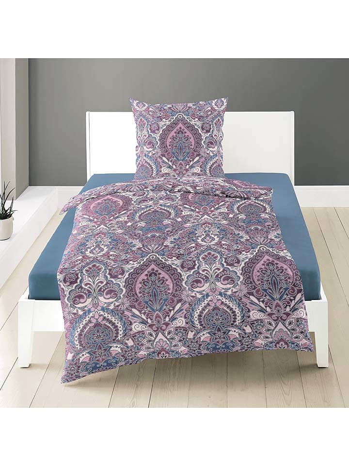 Bierbaum Satin-Bettwäsche-Set in Lila - 49% | Größe 155x200 cm | Bettwaesche-bettwaren