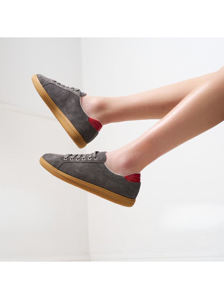 British Passport Leder-Sneakers in Grau - 61% | Größe 39 | Damen-sneakers