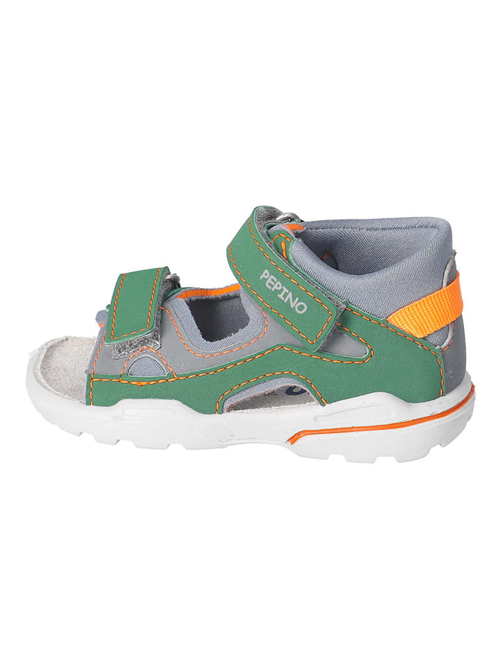 PEPINO Sandalen in Grau/ Grün - 43% | Größe 27 | Babysandalen