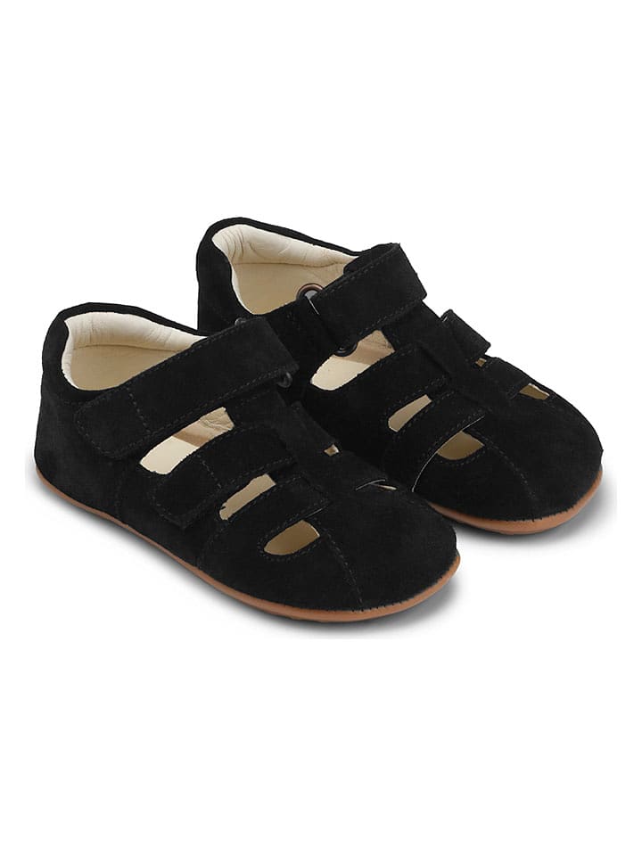 Bundgaard Leder-Halbsandalen "Tobias" in Schwarz - 57% | Größe 22 | Babysandalen