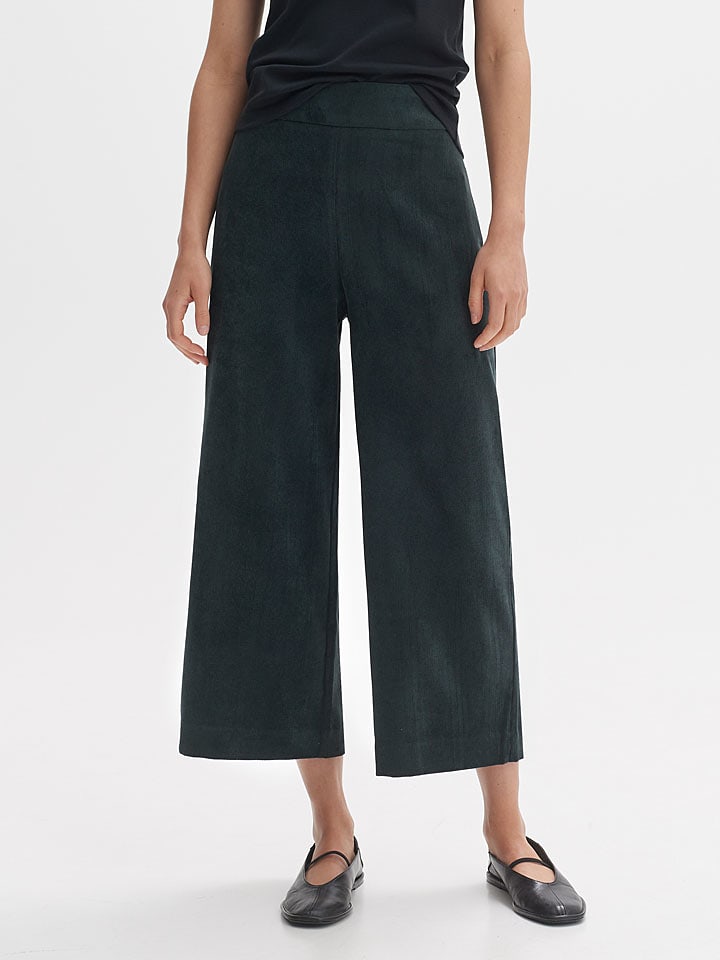 OPUS Cord-Culotte in Grün - 53% | Größe 44 | Damenhosen