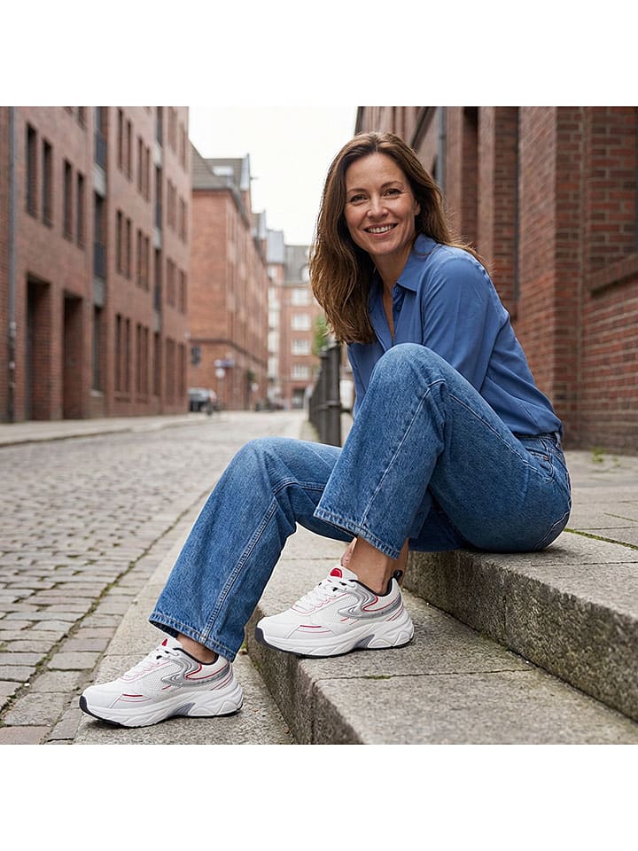 Inselhauptstadt Sneakers in Weiß/ Silber - 81% | Größe 38 | Damen-sneakers