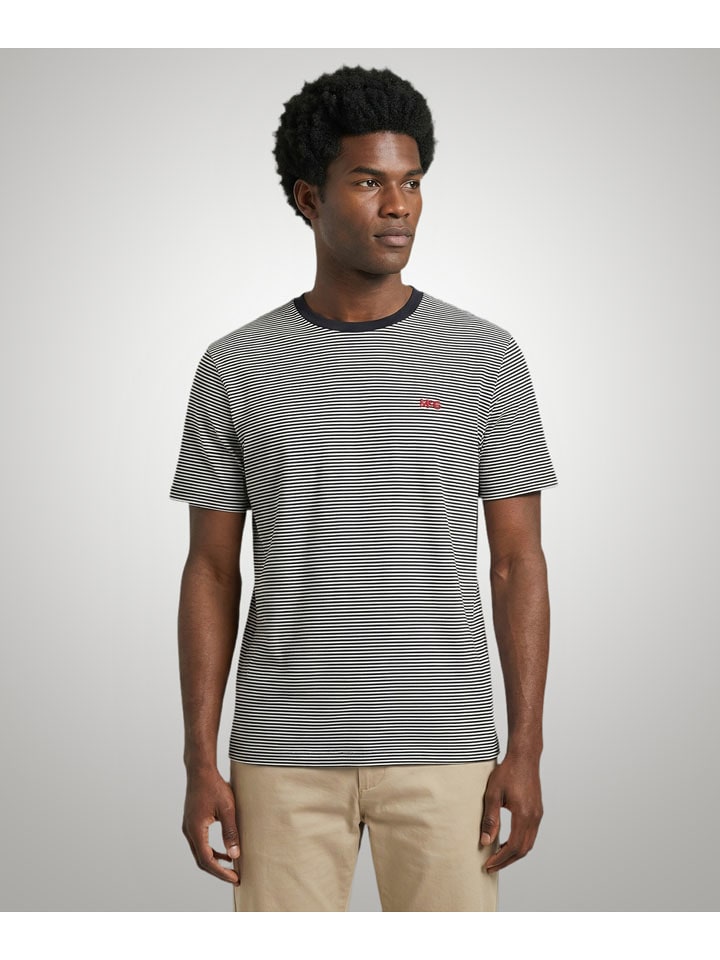 McGregor Shirt in Dunkelblau/ Weiß - 47% | Größe L | Herren-plussize