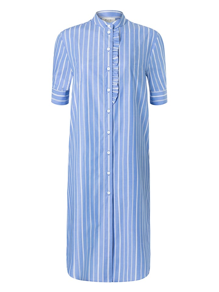 Maerz Muenchen Kleid in Hellblau/ Weiß - 70% | Größe 40 | Damen-kleider