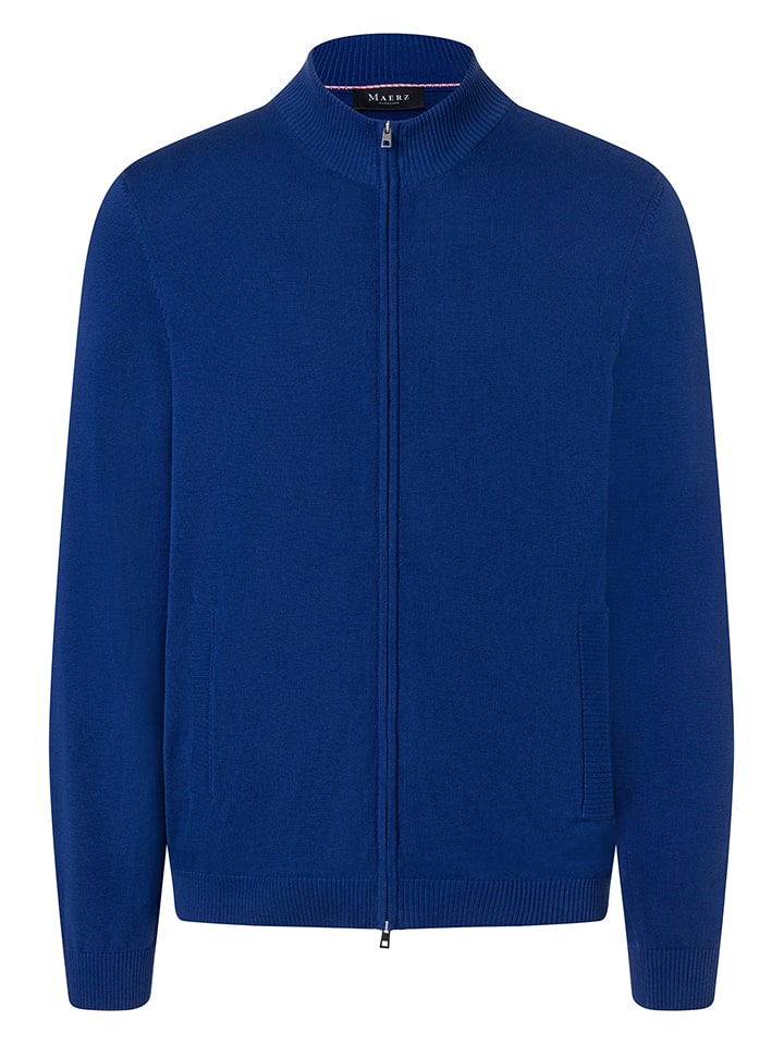 Maerz Muenchen Cardigan in Blau - 61% | Größe 58 | Herren-pullover-cardigans
