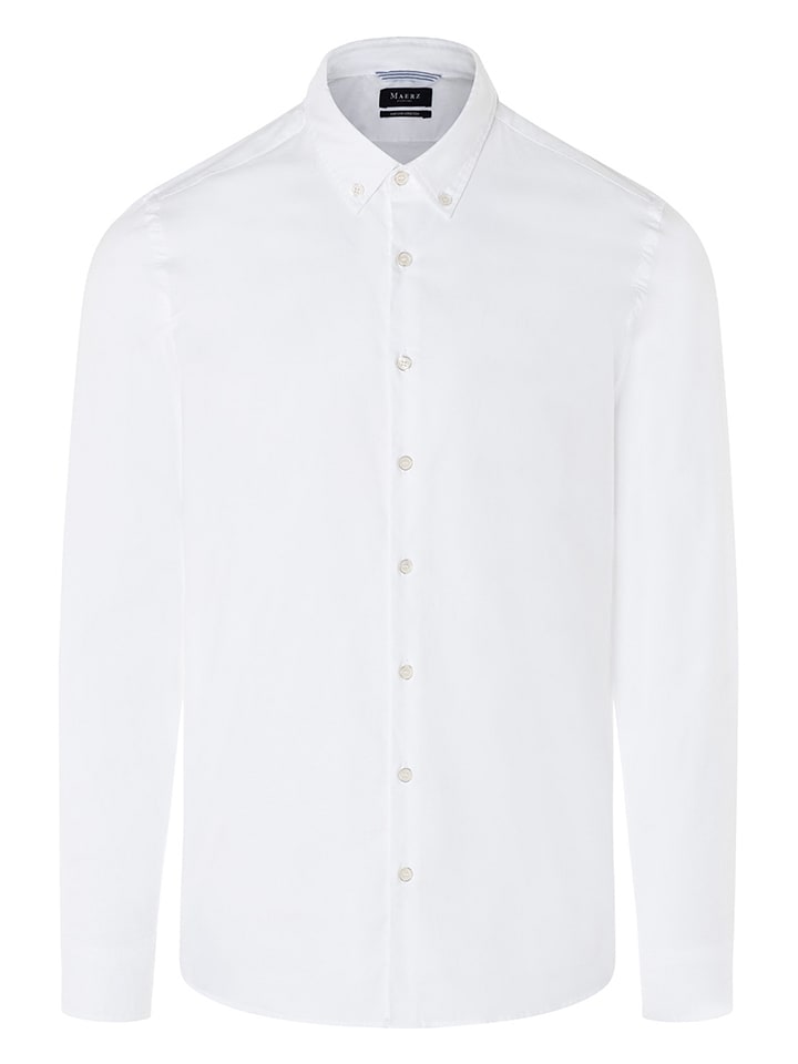 Maerz Muenchen Hemd - Modern fit - in Weiß - 69% | Größe 41/42 | Herren-plussize