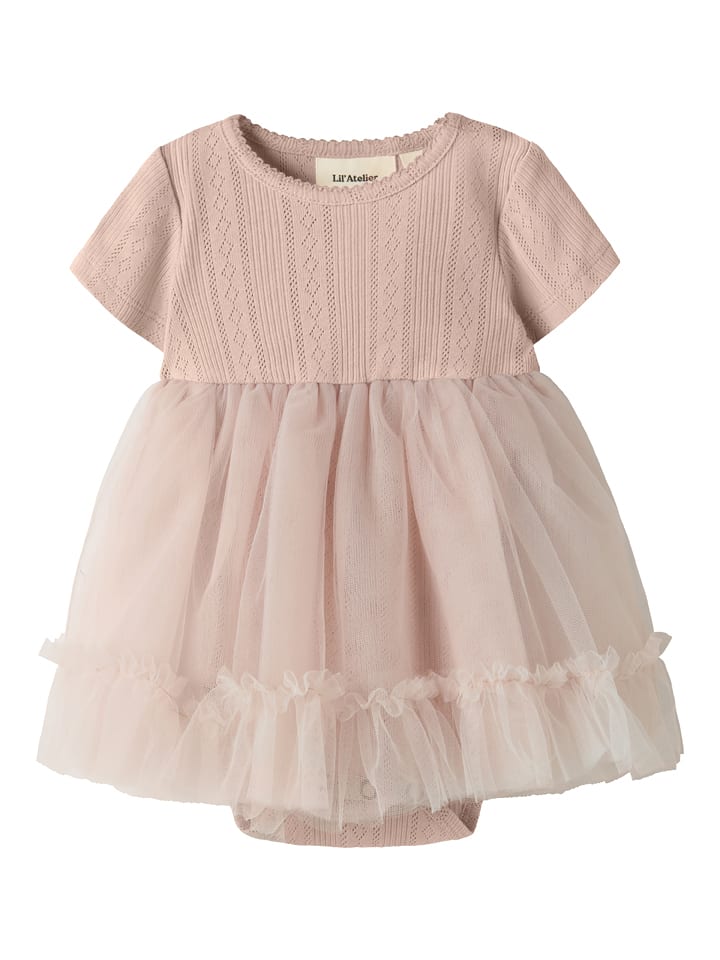 Lil Atelier Bodykleid "Fanella" in Rosa - 33% | Größe 68 | Baby-kleider-roecke