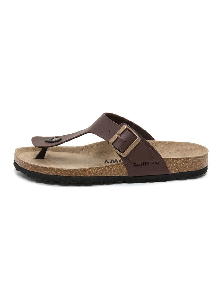 billowy Zehentrenner in Braun - 48% | Größe 43 | Herrensandalen