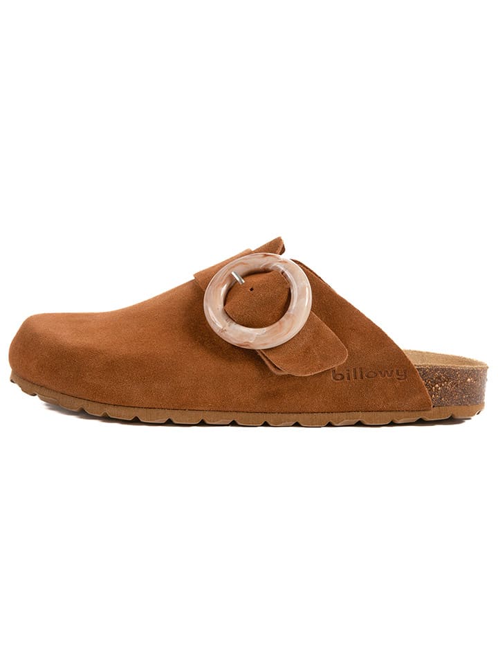 billowy Leder-Clogs in Hellbraun - 54% | Größe 40 | Damen-pantoletten