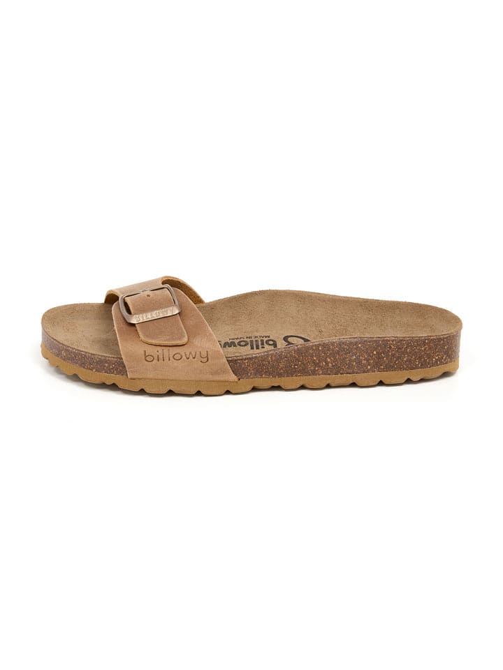 billowy Leder-Pantoletten in Beige - 54% | Größe 37 | Damen-pantoletten