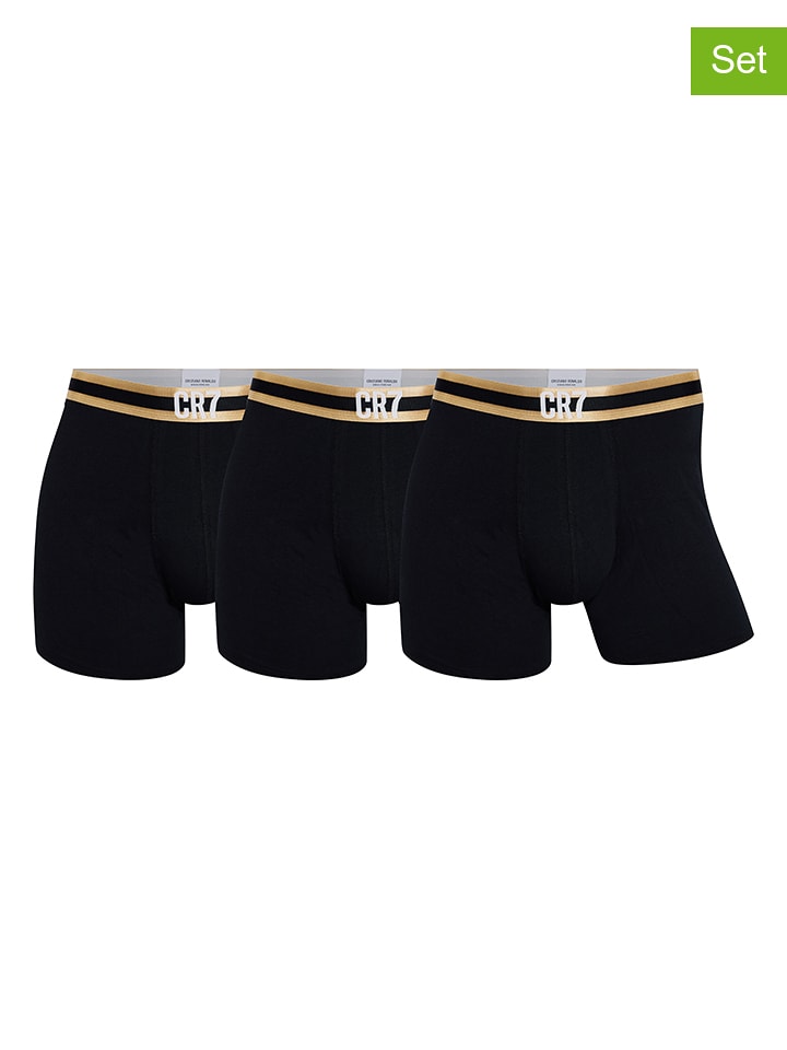 CR7 3er-Set: Boxershorts in Schwarz - 56% | Größe M | Herren-waesche