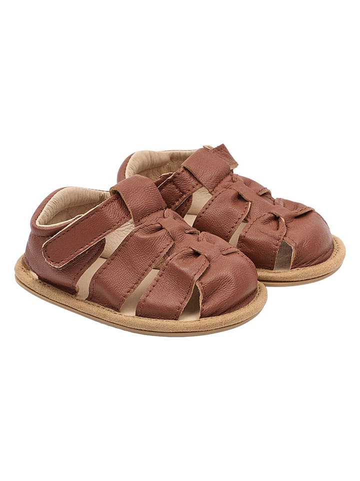 mikk-line Leder-Halbsandalen in Braun - 47% | Größe 80/86 | Babysandalen