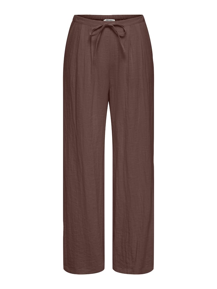 ONLY Marlenehose in Braun - 55% | Größe 34/L32 | Damenhosen