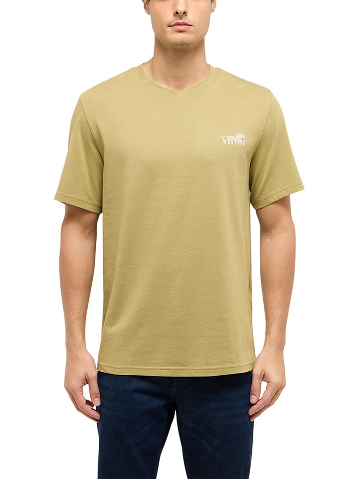 Mustang Shirt "Austin" in Khaki - 50% | Größe XL | Herren-plussize