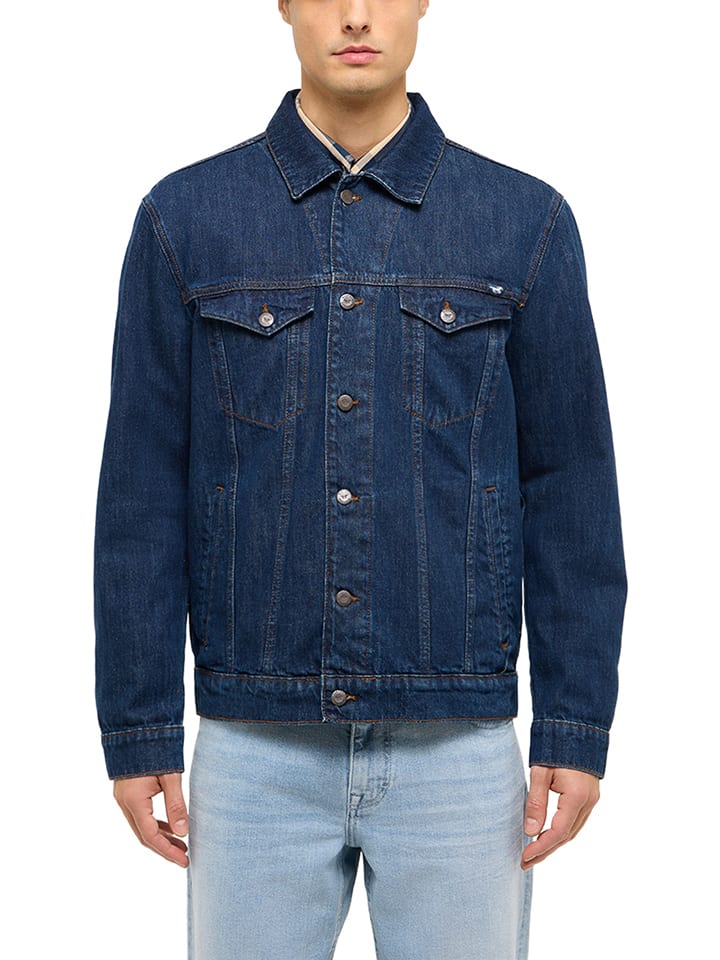 Mustang Jeansjacke "Dallas" in Dunkelblau - 51% | Größe L | Herrenjacken