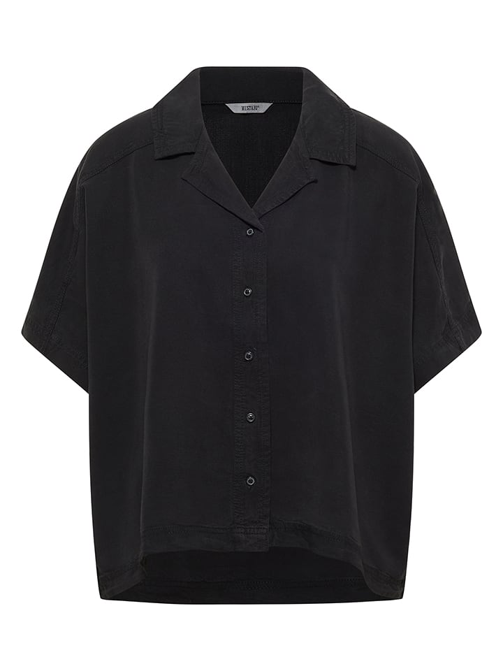 Mustang Bluse "Ruby" in Schwarz - 52% | Größe 34 | Damen-blusen