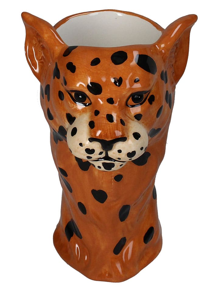 Kersten Blumentopf ''Leopard'' in Hellbraun - (B)12,4 x (H)18,3 x (T)11,2 cm - 15% | Kerzen-vasen