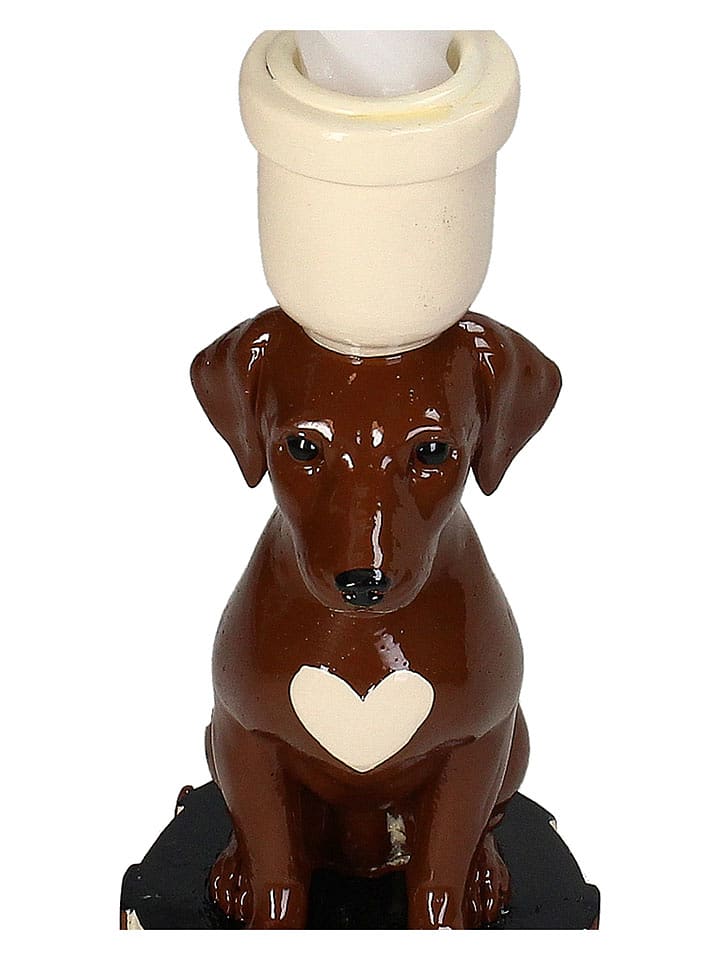 Kersten Kerzenhalter ''Dachshund'' in Braun - (B)10 x (H)21,5 x (T)7,5 cm - 16% | Kerzen-vasen
