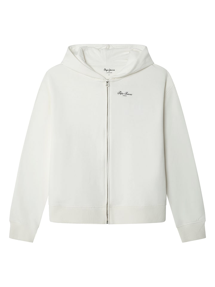 Pepe Jeans Sweatjacke in Weiß - 59% | Größe S | Damen-sweatshirts-jacken