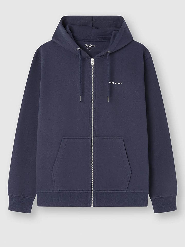 Pepe Jeans Sweatjacke in Dunkelblau - 50% | Größe M | Herren-sweatshirts-jacken
