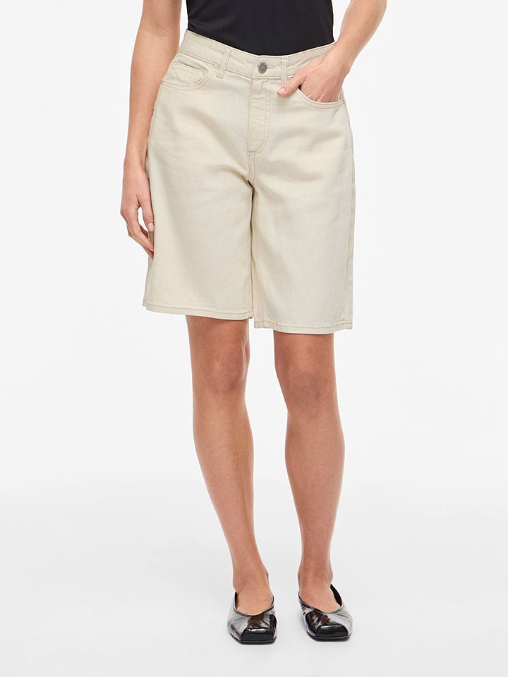Vila Jeans-Bermudas "Vimaj" in Beige - 55% | Größe 34 | Shorts