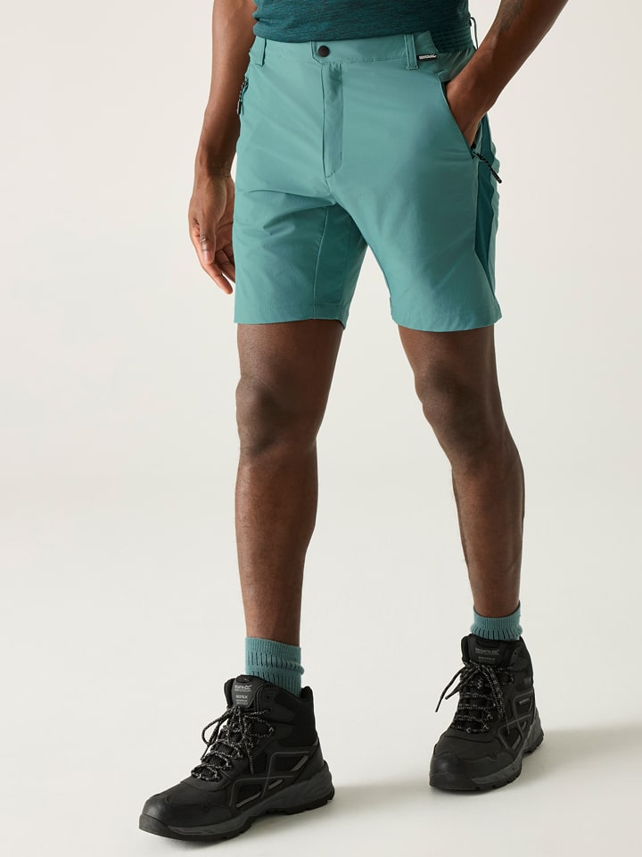 Regatta Funktionsshorts "Mountain" in Türkis - 72% | Größe 54 | Herren-outdoorhosen