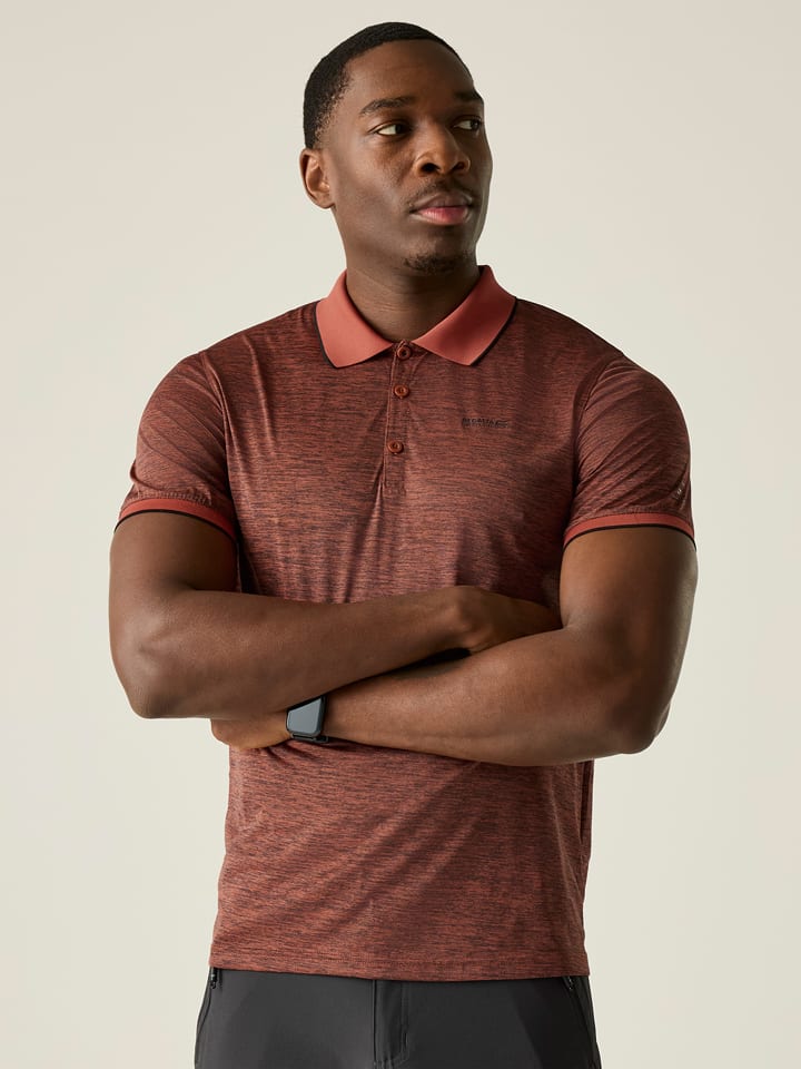 Regatta Funktionspoloshirt "Remex II" in Rotbraun - 67% | Größe M | Herren-sportshirts